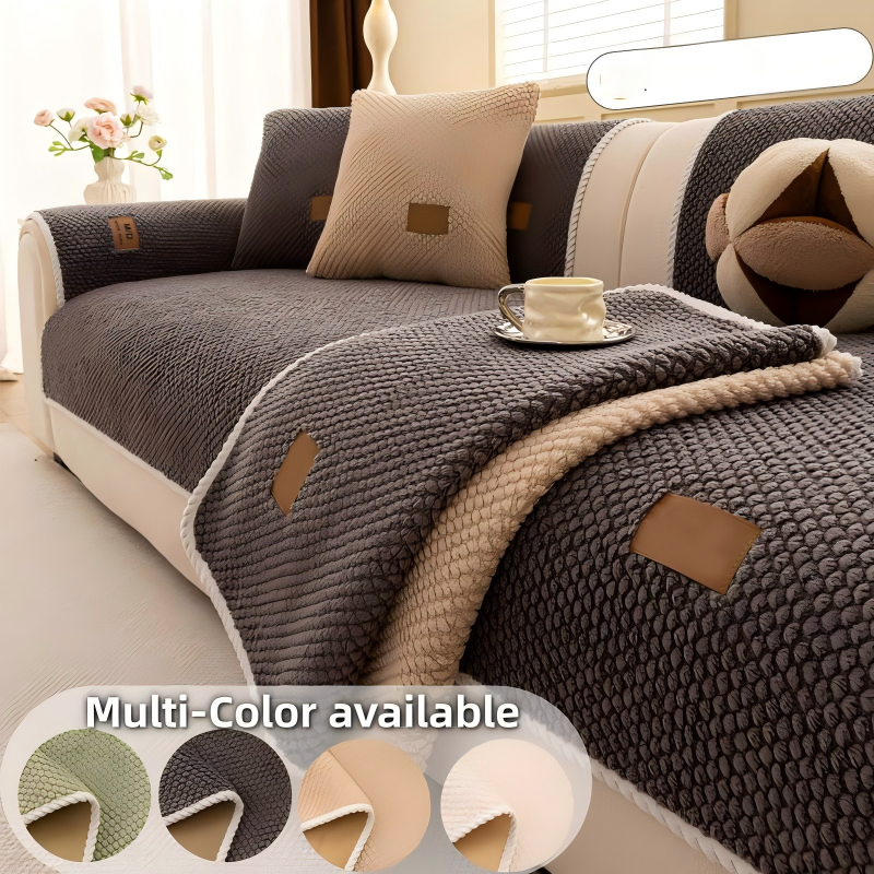 Thickened Non-Slip Sofa Cover – Ultra-Soft, Washable, Scratch-Resistant & Pet-Friendly, 3 Colours 🛋️✨