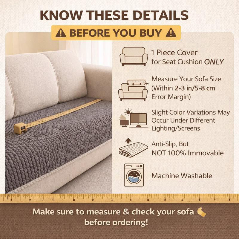 Thickened Non-Slip Sofa Cover – Ultra-Soft, Washable, Scratch-Resistant & Pet-Friendly, 3 Colours 🛋️✨