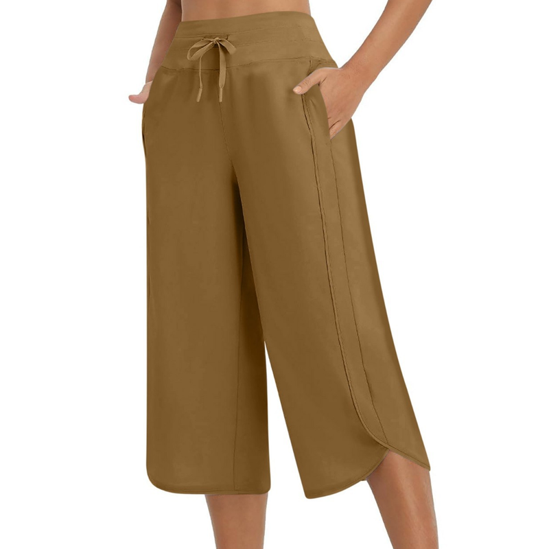 👖 ✨50% OFF!✨ Women's Casual Wide-Leg Capri Pants – Comfortable, Casual, and Versatile! ✨
