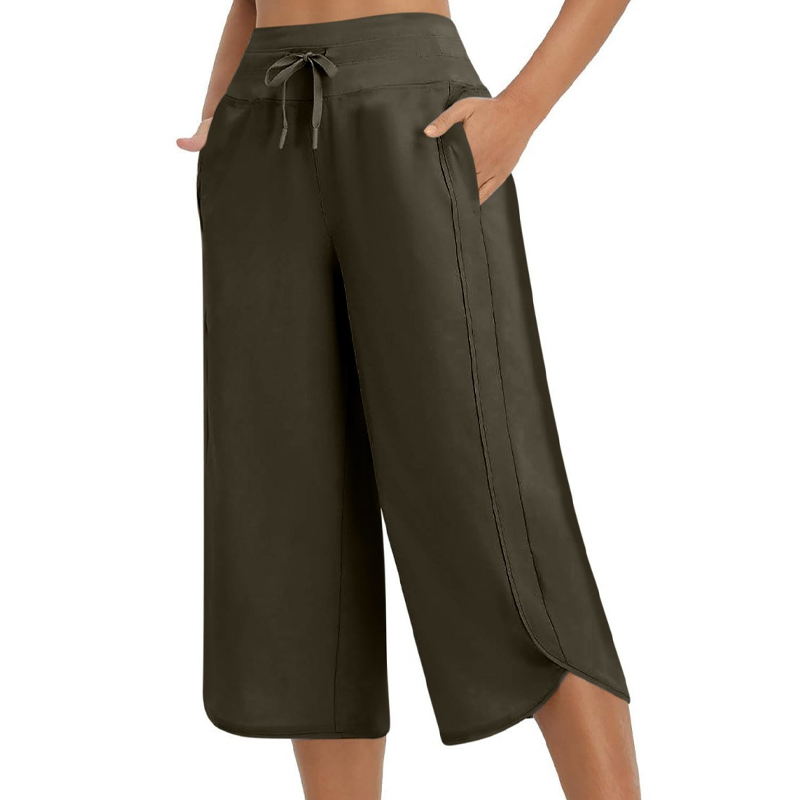 👖 ✨50% OFF!✨ Women's Casual Wide-Leg Capri Pants – Comfortable, Casual, and Versatile! ✨