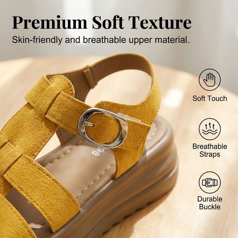 👡 50% OFF NOW! 🏛️ Women's Platform Roman Sandals – Cushioned footbed, adjustable straps & sturdy sole – perfect for summer walks or casual chic 🌞