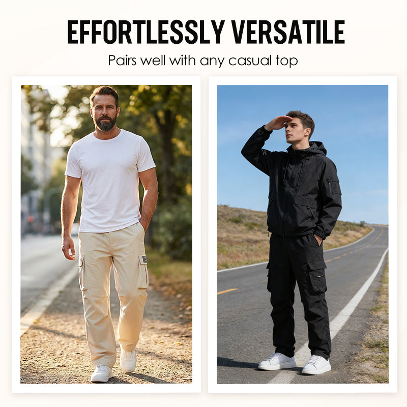 👖 50% OFF! ✨ Men's Cargo Trousers – Multi-Pockets, Stretch, Casual ✨