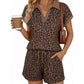 ⏰🔥SUMMER HOT SALE 50% OFF! 🐆 Women’s Leopard Print Chic Top & Shorts Set – Stylish, Comfortable & Effortless ✨