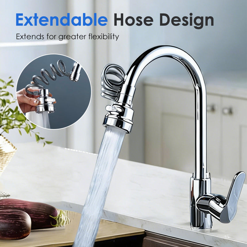 360° Rotatable Faucet Extender with 3-Mode Spray Head