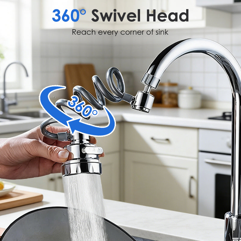 360° Rotatable Faucet Extender with 3-Mode Spray Head