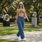 🔥While Supplies Last 49% OFF!🎉 High-Waist Denim Cargo Wide-Leg Pants