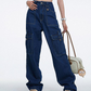 🔥While Supplies Last 49% OFF!🎉 High-Waist Denim Cargo Wide-Leg Pants