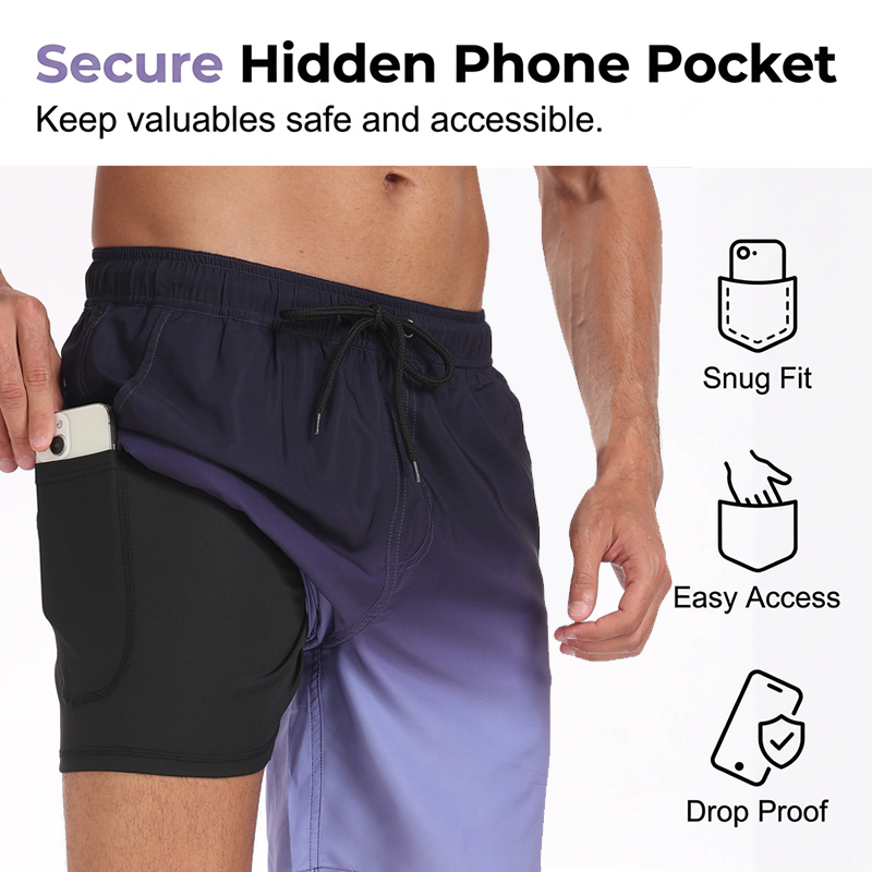 Men's 2-in-1 Quick-Dry Casual Shorts
