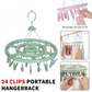 24-Clip Windproof Laundry Hanger