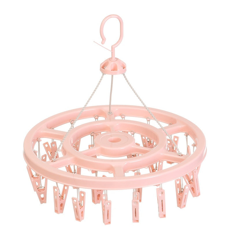 24-Clip Windproof Laundry Hanger