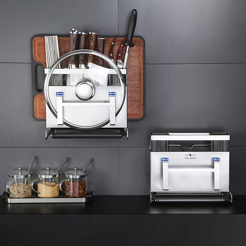 Rust-resistant wall-mounted kitchen storage set