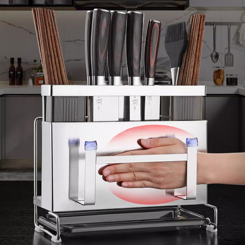 Rust-resistant wall-mounted kitchen storage set