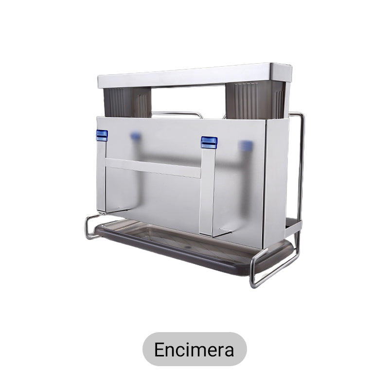 Rust-resistant wall-mounted kitchen storage set