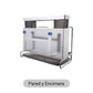 Rust-resistant wall-mounted kitchen storage set
