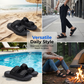 ⏰ LIMITED-TIME 49% OFF! 🏃 Men's Adjustable Dual-Strap Slide Sandals – Breathable Mesh, Cushioned, Secure Fit ✨