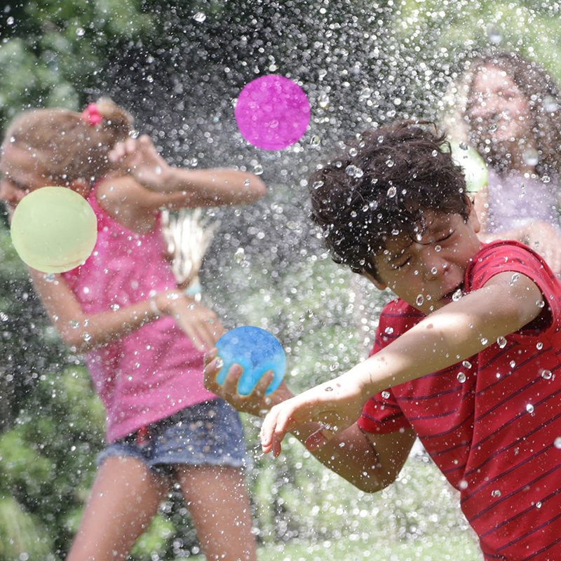 12 PCS Non-Magnetic Silicone Water Balloon Toy