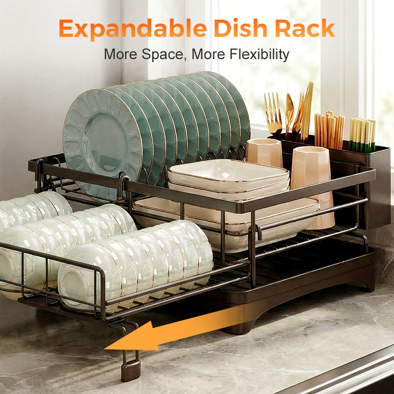 Kitchen Countertop Organizer and Dish Drying Rack