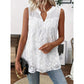 📢📢50% OFF⏰Women’s Chic Floral Lace Sleeveless Shirt