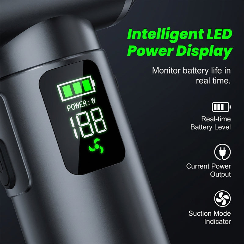 🔥While Supplies Last 50% OFF!🎉 Portable Handheld Vacuum with Brushless Motor & Digital Display