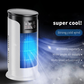 2026 New Evaporative Air Conditioner – Compact USB desk fan, personal cooler with a 300-ml tank, adjustable speed settings, timer, quiet operation, portable design for the nightstand
