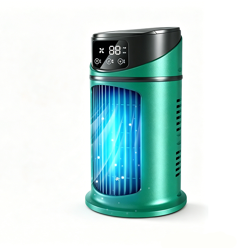 2026 New Evaporative Air Conditioner – Compact USB desk fan, personal cooler with a 300-ml tank, adjustable speed settings, timer, quiet operation, portable design for the nightstand