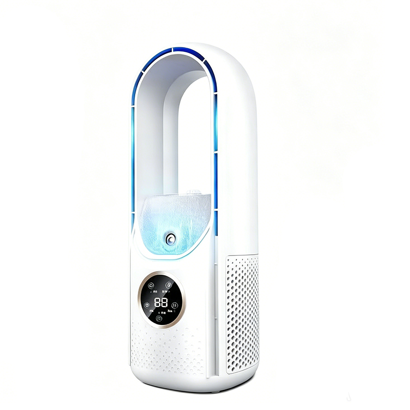 2026 New Evaporative Air Conditioner – Compact USB desk fan, personal cooler with a 300-ml tank, adjustable speed settings, timer, quiet operation, portable design for the nightstand