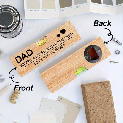2-in-1 Spirit Level & Bottle Opener for Dad