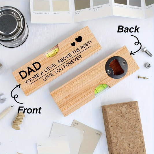 2-in-1 Spirit Level & Bottle Opener for Dad
