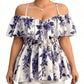 🌸Women's Plus Size Printed Off-Shoulder Ruffle Cami Top✨
