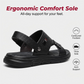 Men's Leather Sandals, Durable Anti-Slip Thick Sole, Comfortable Business Casual Shoes, Ideal for Daily Commute and Summer Wear