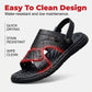 Men's Leather Sandals, Durable Anti-Slip Thick Sole, Comfortable Business Casual Shoes, Ideal for Daily Commute and Summer Wear