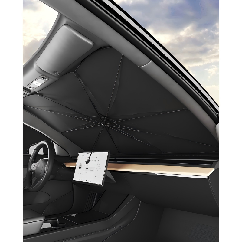 Bendable Car Windshield Sunshade Umbrella