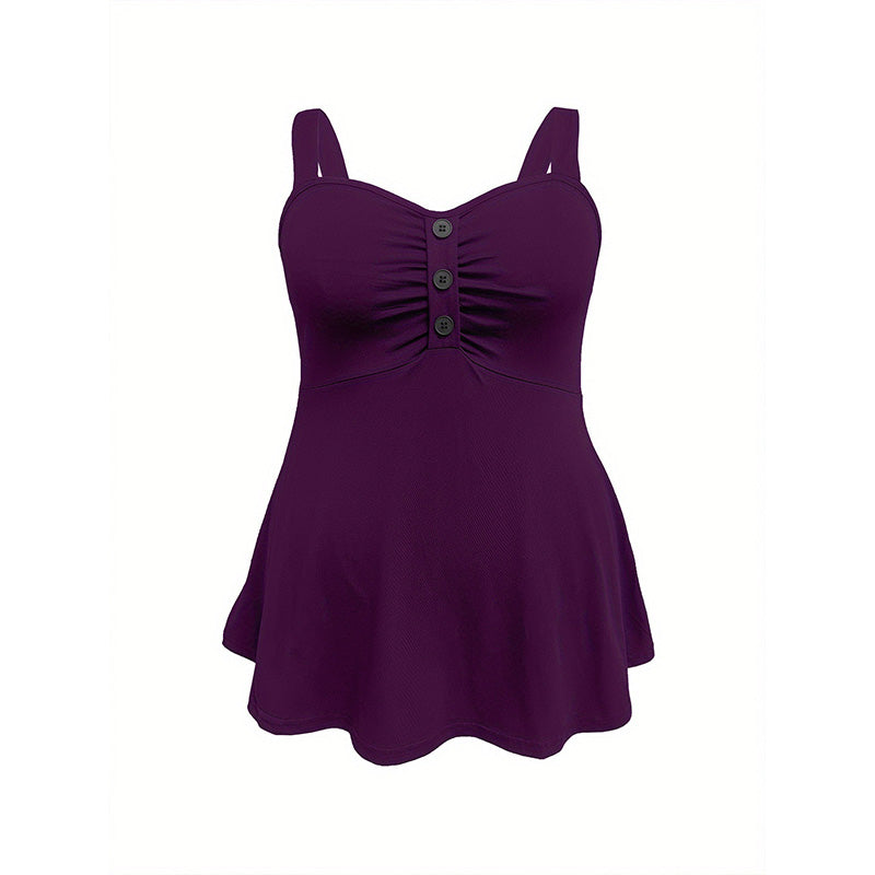 📢📢50% OFF !! ⏰Women's Summer Sleeveless Button Front Tank Top