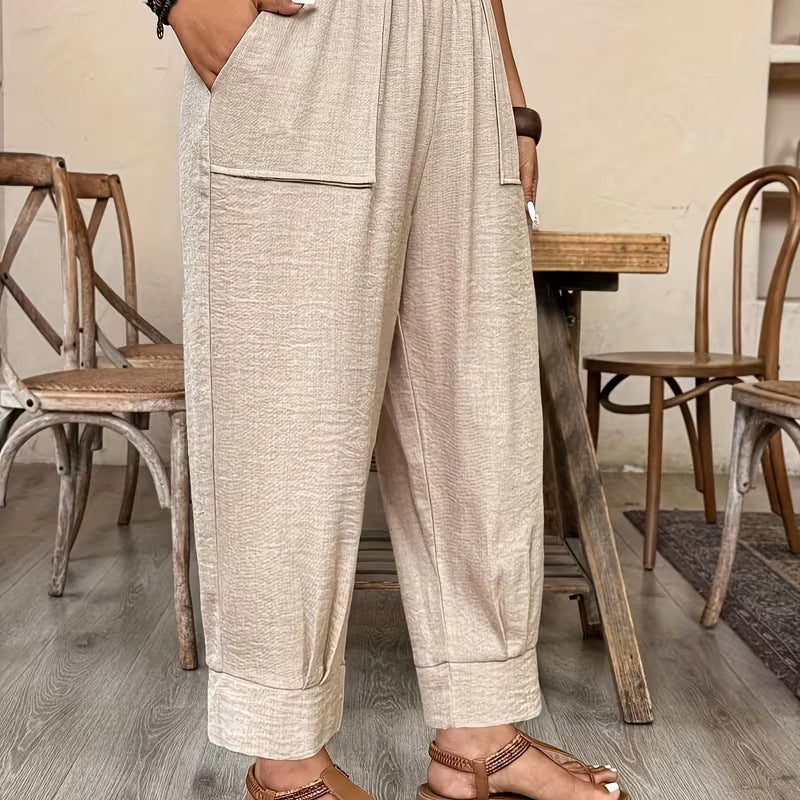 🔥While Supplies Last 49% OFF!🎉 Women's Relaxed Fit Cuffed Ankle Pants