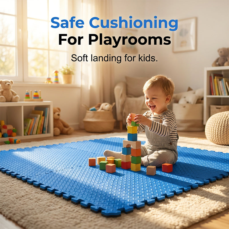 Non-Slip EVA Foam Puzzle Play Mat 10 PCS Set