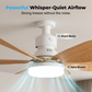 6-Blade Wooden Style Ceiling Fan Light