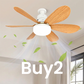 6-Blade Wooden Style Ceiling Fan Light