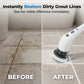 🧹 50% OFF! Electric Cleaning Brush – rechargeable, 4 interchangeable heads, waterproof – perfect for bathroom, kitchen & car. 💧✨