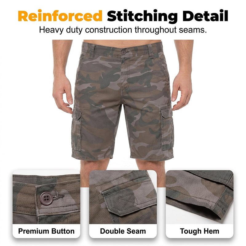 📢📢50% OFF !! ⏰ Men's Multi-Pocket Camo Cargo Shorts