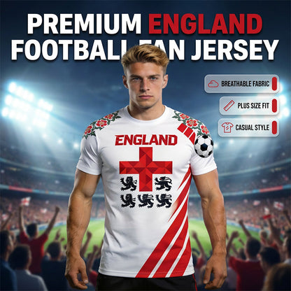 👕 50% OFF NOW! ⏰ Premium England Football Fan Jersey – Breathable & lightweight – Official team colours, perfect for match day or training – show your pride ⚽🏆