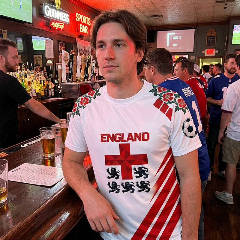 👕 50% OFF NOW! ⏰ Premium England Football Fan Jersey – Breathable & lightweight – Official team colours, perfect for match day or training – show your pride ⚽🏆