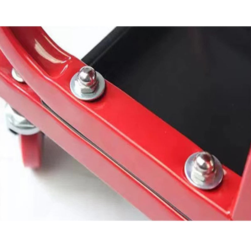 Rolling Shop Stool for Garage with Tool Organizer Tray