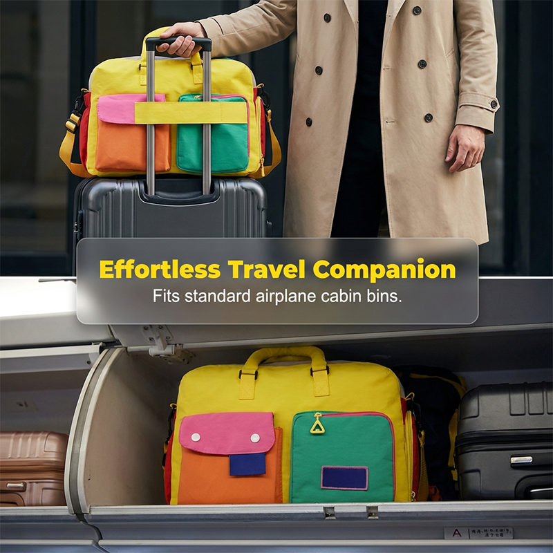 🏆LAST DAY SALE 50% OFF🔥Casual Color Block Overnight Bag