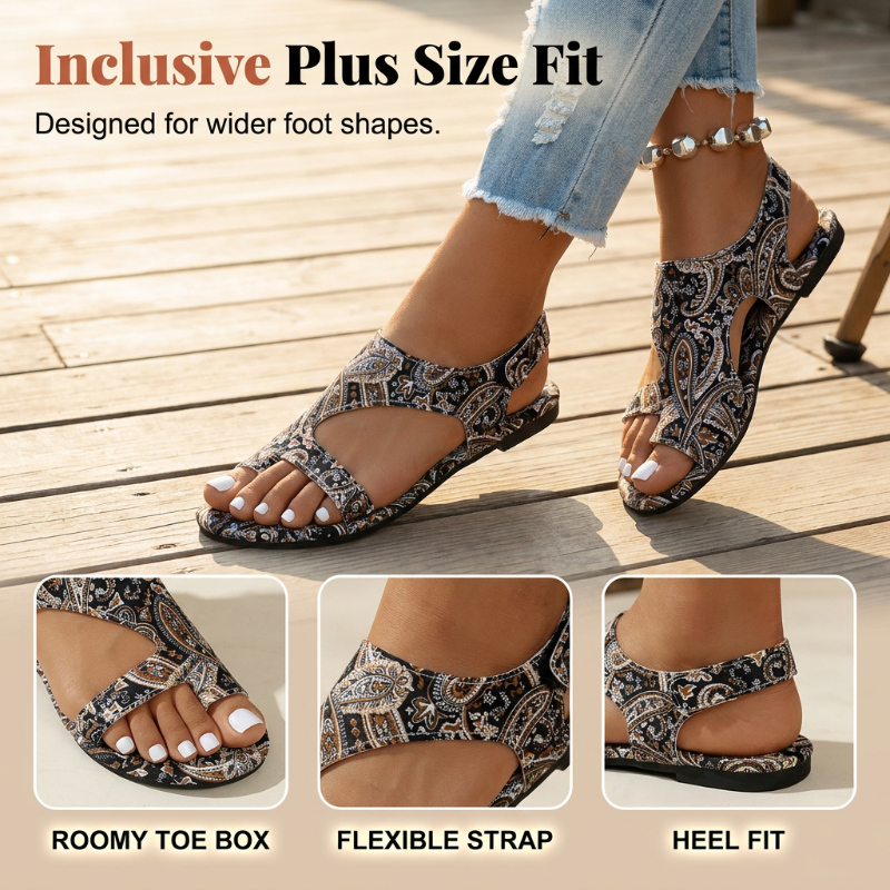 Women's Ethnic Flat Slide Sandals
