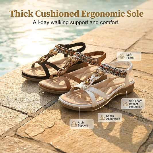 🌸 50% OFF NOW! 🌸 Women's Comfortable Bohemian Flat Sandals