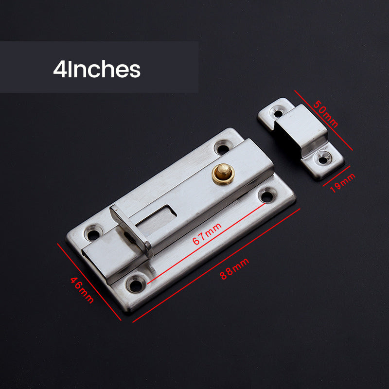 Auto-Rebound Security Door Latch