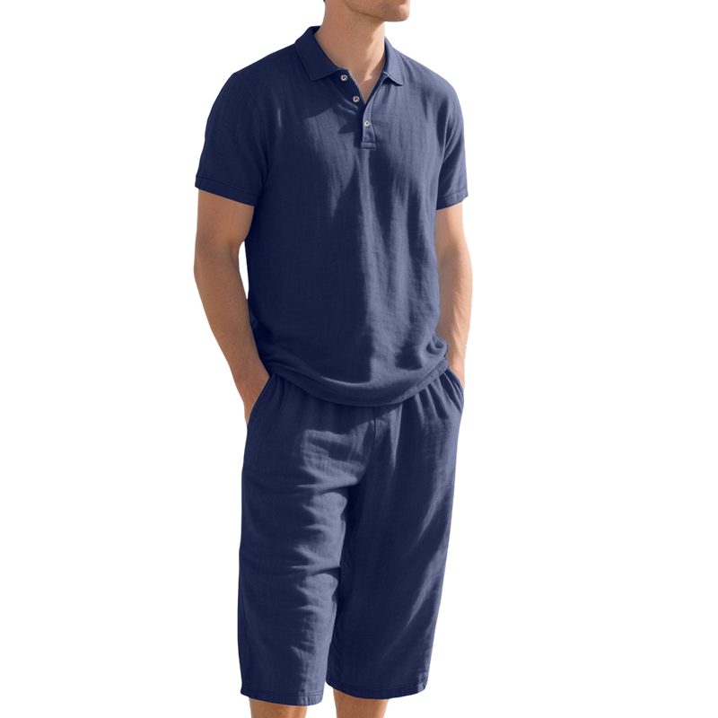 💥 50% OFF 👚Men's Linen Shirt and Casual Pants Set