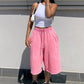 👖New Arrival 50% OFF💥Wide Leg Denim Shorts – drawstring waist, loose fit, lightweight – ideal for beach, city & everyday wear. 💨🌸