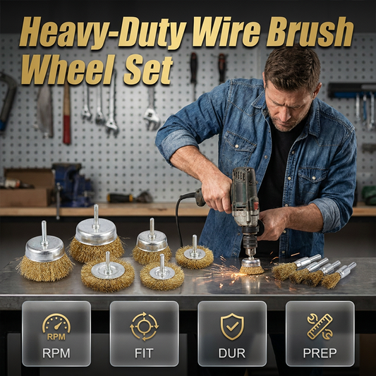 Wire Brush Wheel Set for Drill