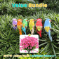 12 PCS Artificial Feathered Birds with Clips